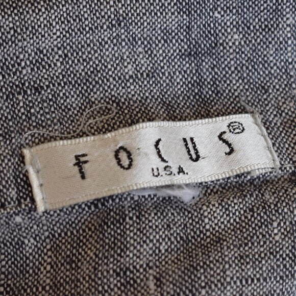 Vintage 90s Linen Button Bouse by FOCUS USA‎ - Picture 12 of 12